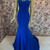 Meerjungfrauenkleid Royalblau-Langes Abendkleid-Festliches Kleid
